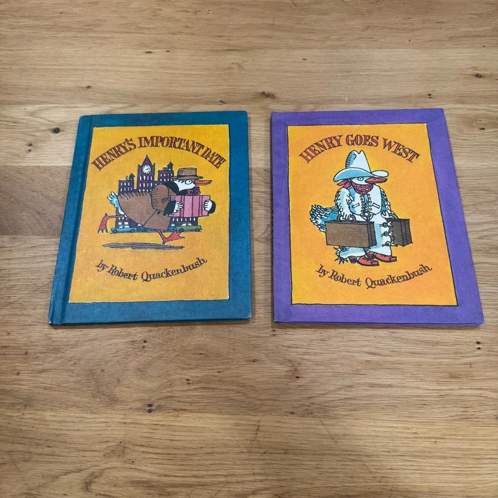 Vintage Henry the Duck Books Robert Quackenbush Henry Goes West Important Date